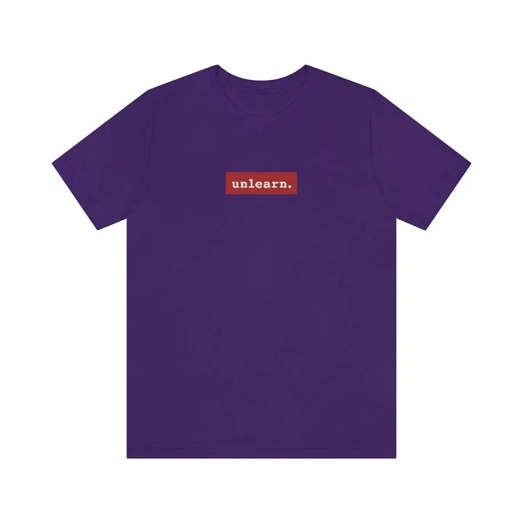 unlearn Red Box Logo - Relaxed Fit T-shirt