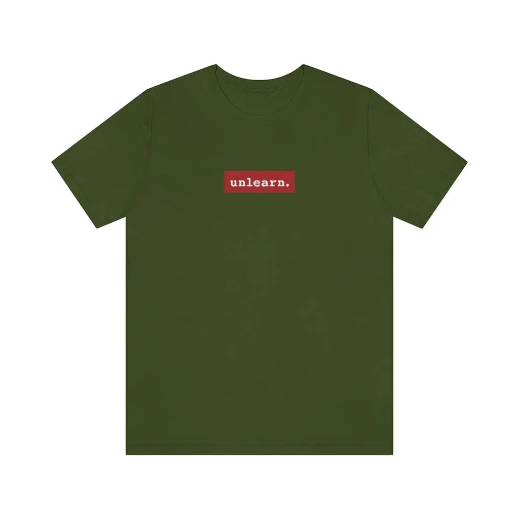 unlearn Red Box Logo - Relaxed Fit T-shirt