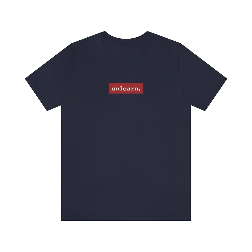 unlearn Red Box Logo - Relaxed Fit T-shirt