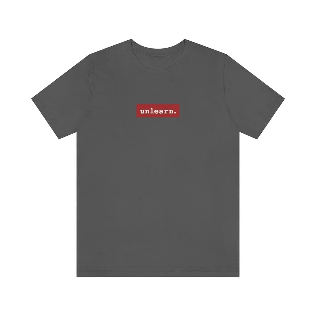 unlearn Red Box Logo - Relaxed Fit T-shirt