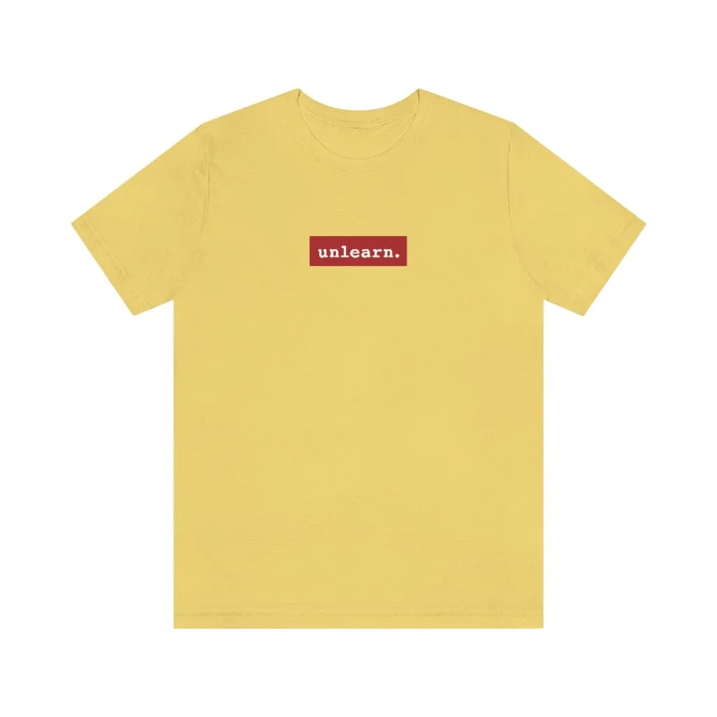 unlearn Red Box Logo - Relaxed Fit T-shirt