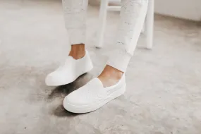 White Basic Platform Sneaker