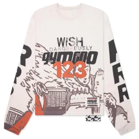 Wish Dangerously L/S Tee - Vintage White