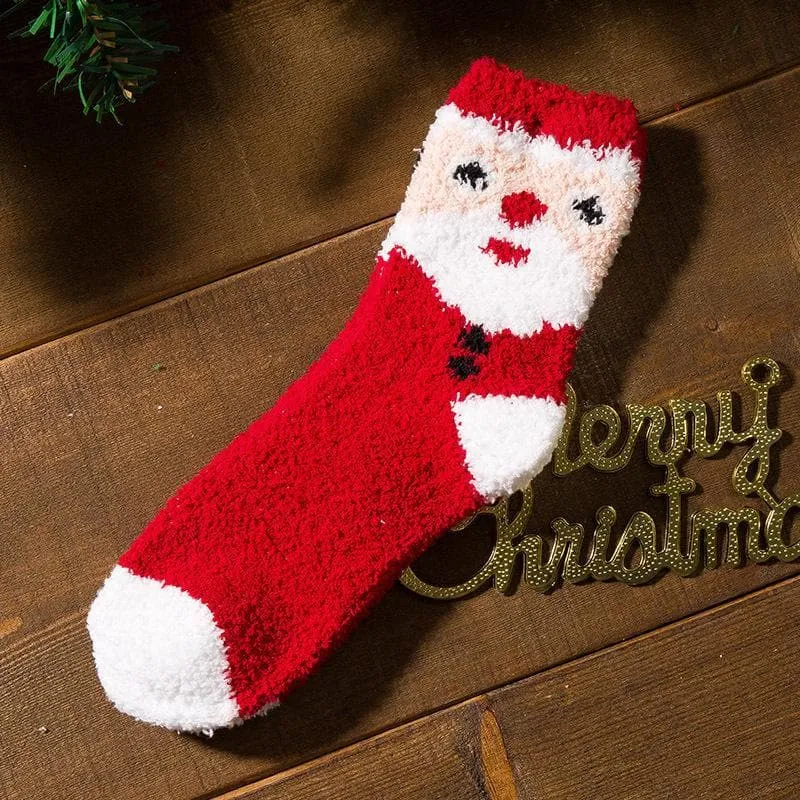 Women's Christmas Coral Fleece Socks