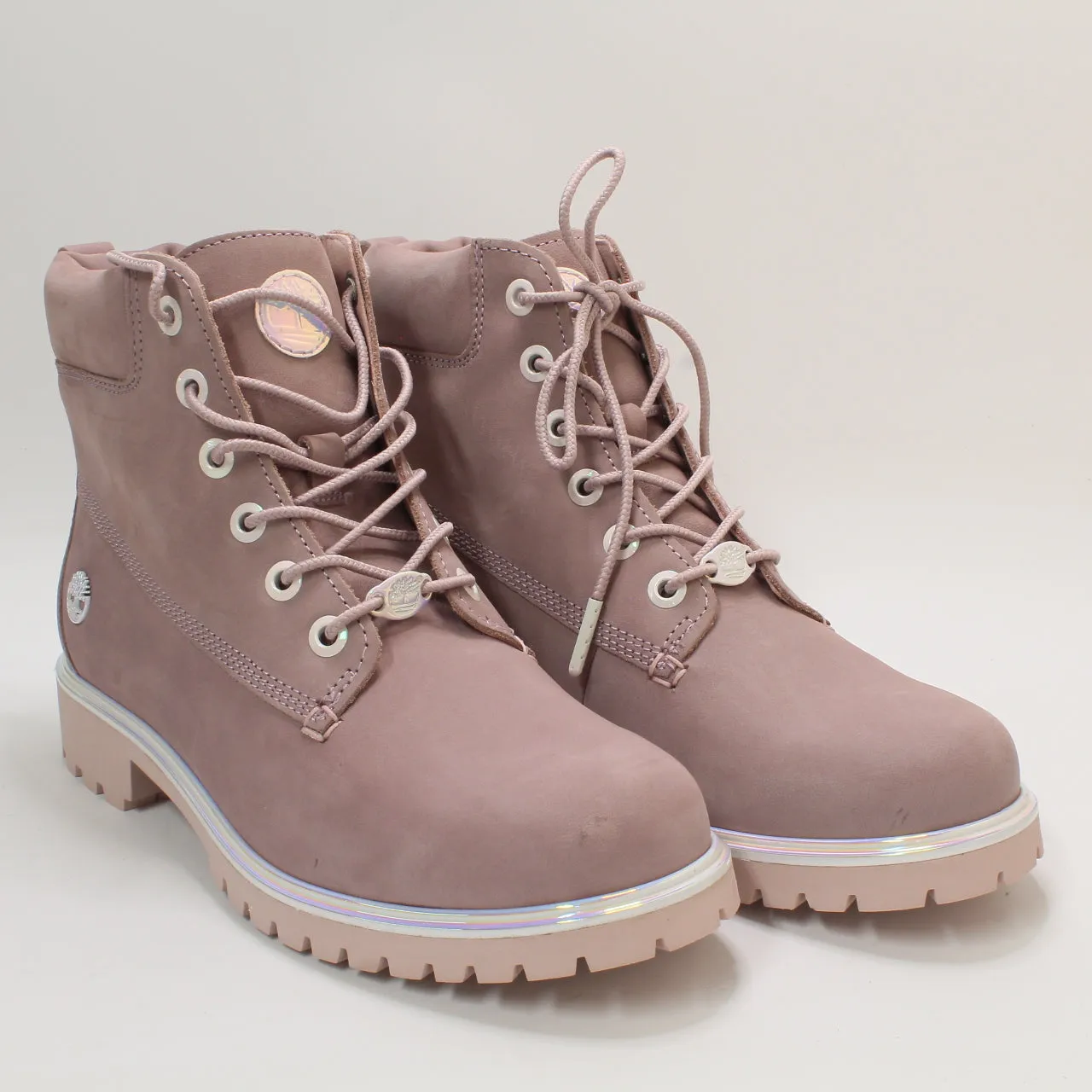 Womens Timberland Lyonsdale 6-Inch Boots - Fawn Iridescent Rand - UK Size 5 - Stylish & Durable Footwear