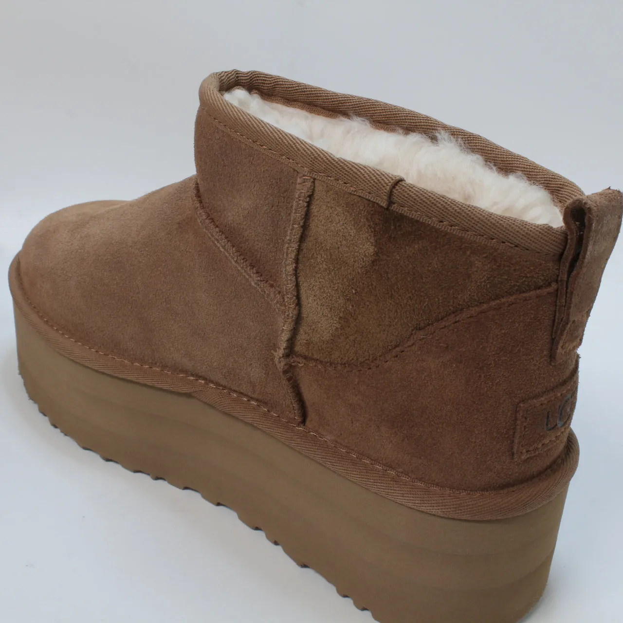 Womens UGG Classic Ultra Mini Platform Chestnut Uk Size 6