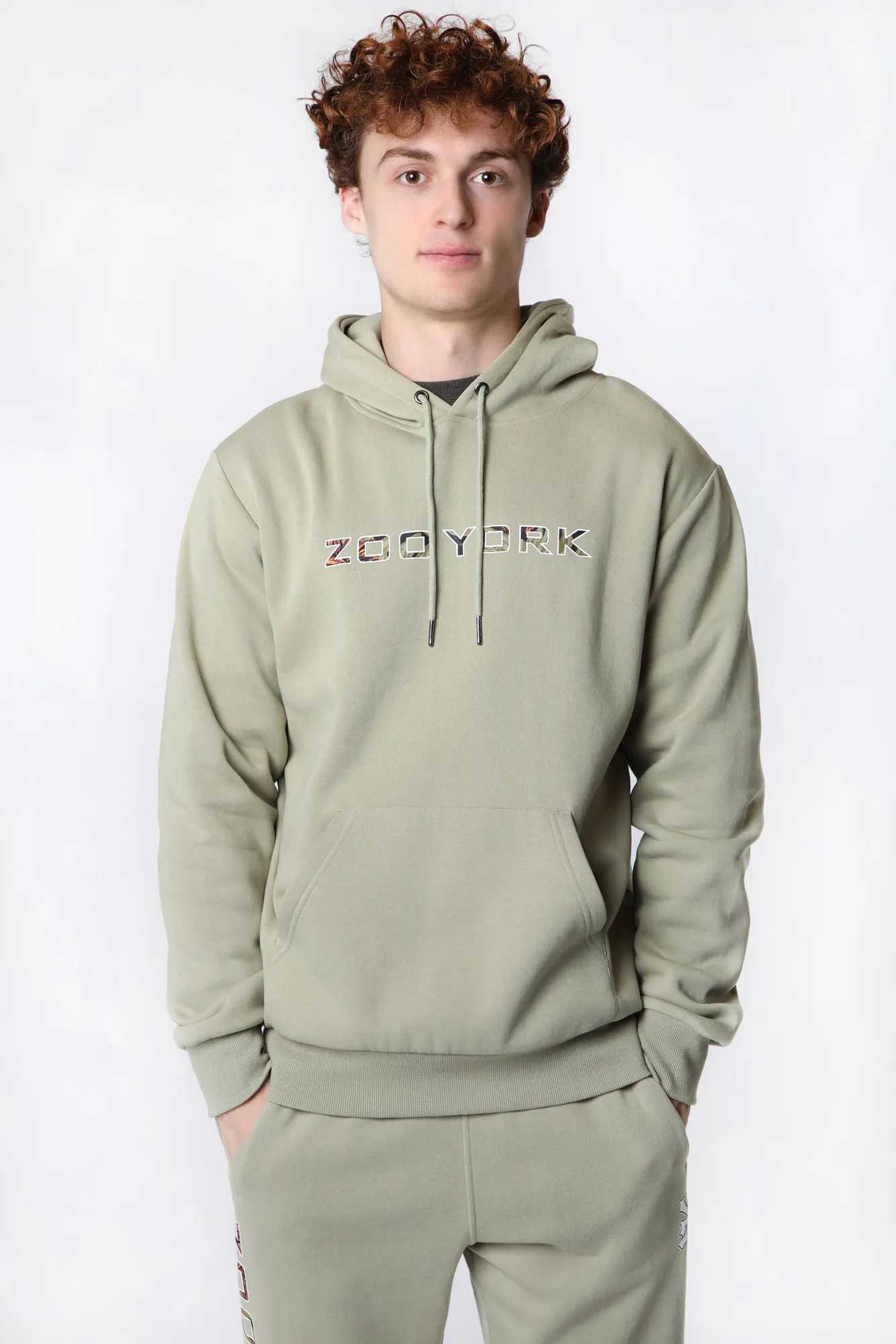 Zoo York Mens Tropical Logo Hoodie